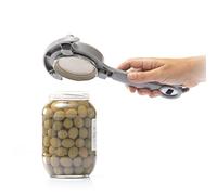 InnovaGoods Abrebotes Manual Regulable Multifunción de Tarros, Latas y Botellas Tapof InnovaGoods, Policarbonato, Gris