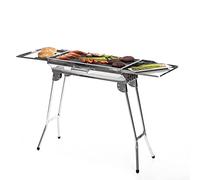 InnovaGoods® Barbacoa carbón portátil ExelQ, fácil traslado, ahorro de espacio, acero inoxidable