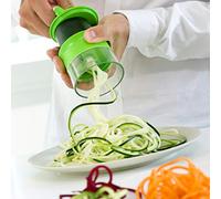 InnovaGoods Cortador de verduras Spiralicer manual, ralladores y accesorios, verde
