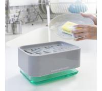 Innovagoods® dispensador de jabón 2 en 1 para fregadero pushoap, aho