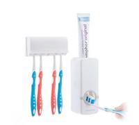 InnovaGoods Dispensador de pasta dental Diseeth con soporte para cepillos, ahorra pasta, compacto