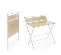 InnovaGoods Escritorio plegable Plegable Tablezy con estantes, fácil de transportar y guardar