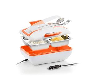 InnovaGoods Fiambrera Eléctrica para Coches, Blanco, 25 x 11,5 x 19 cm