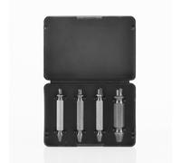 Innovagoods - juego de 4 brocas para extraer tornillos dañados, acero