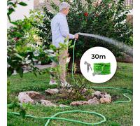 Innovagoods® manguera jardin extensible 30m con pistola de 7 chorros,