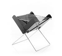 InnovaGoods – Mini barbacoa portátil FOLDECUE – Plegable carbón 2 pers. – Negro inox.