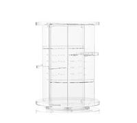InnovaGoods® Organizador de Maquillaje Giratorio Rolkup, Práctico Funcional y resistente, Ideal para Organizar Productos de Belleza, 360º de Rotación, 7 Niveles Ajustables, Fácil de Montar y Limpiar