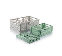 Innovagoods® set de 3 cajas organizadoras plegables y apilables, set