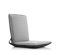 InnovaGoods Silla de suelo reclinable Sitinel – Respaldo reclinable y cojín acolchado, Negro/Gris