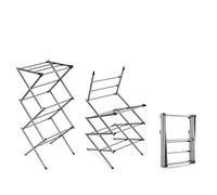 InnovaGoods® Tendedero Vertical Metálico Plegable con 6 Niveles, Tendedero de Ropa Extensible para Interiores y Exteriores, Color Acero.