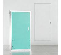 Innovz Puerta de Acceso con Marco de Aluminio de Montaje Enrasado, Panel de Acceso de Pared de Pladur Oculto para Tabique Seco, Trampilla de Inspección(35x95cm(14x37in))