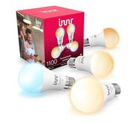 innr Bombilla Inteligente E27, para Hue* y hubs Zigbee, 4-pack | Luz LED blanco cálido a blanco frío, 2000K-6500K, 50 % más de brillo, 1190 lúmenes, Regulable