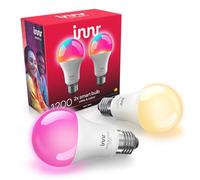 innr Bombilla Inteligente E27, White & Colour, para Hue* y hubs Zigbee | Luz LED RGB, blanca y de colores, 16 millones de colores, 50 % más de brillo, 1210 lúmenes, Regulable, 2-pack