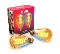 innr Bombilla Inteligente Filamento E27, para Hue* y hubs Zigbee, 2-pack | Luz LED blanco cálido y blanco frío, Edison ST64, 1800K-6500K, 620 lúmenes, regulable