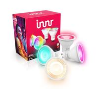 innr Bombilla Inteligente GU10 Spot, White & Color, para Hue* y hubs Zigbee | Luz LED RGB, blanca y de colores, 16 millones de colores, 410 lúmenes, Regulable, 4-pack