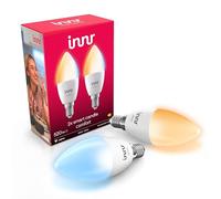 innr Bombilla Inteligente Vela E14, para Hue* y hubs Zigbee, 2-pack | Luz LED Blanco cálido a blanco frío, 2000K-6500K, 520 Lúmenes, Regulable