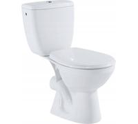 Inodoro compacto blanco con tapa, modelo MITO, con descarga de 3/6 litros