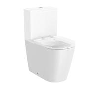 Inodoro Compacto Completo Rimless Salida Dual Inspira Round Blanco Roca
