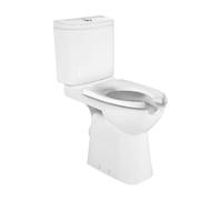 Inodoro completo salida horizontal con apertura frontal de 67 cm fabricado en porcelana de color blanco Access Roca - Inferior