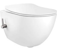Inodoro con función de bidé, modelo Peonia Zero, de pared, con tapa, y grifo mezclador modelo CBP_6WPW