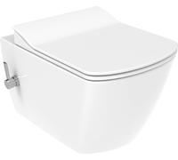 Inodoro Creavit Elegant con función de bidé, diseño sin borde, color blanco brillante, solo agua fría, sin tapa de inodoro