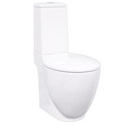 vidaXL Inodoro de Suelo con Cisterna de Cerámica Váter WC Retrete Baño Color Blanco, Negro, y mas