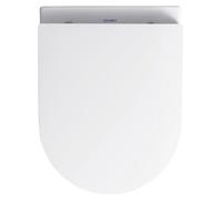 Inodoro de pared, descarga oculta, modelo Compact Me de Starck, Duravit, 37x48 cm, sin borde, color blanco, tecnología WonderGliss