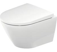 Inodoro de pared Duravit D-Neo, diseño sin borde, descarga profunda compacta, con sistema de instalación Durafix