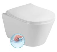Inodoro de pared Sapho AVVA, sin borde, 35,5 x 53 cm, blanco