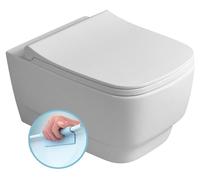Inodoro de pared Sapho BELLO, sin borde, 35,5 x 53 cm, blanco