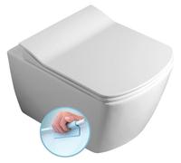 Inodoro de pared Sapho GLANC, sin borde, 37x51,5 cm, blanco