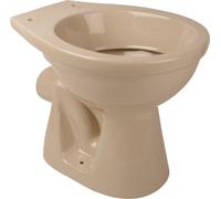 Inodoro de pie, descarga profunda, salida lateral, montaje en pared, horizontal. Inodoro, modelo Bahama, color beige