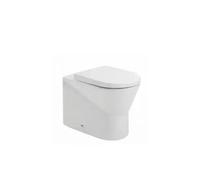 Inodoro de Suelo a Pared Unisan con Cisterna Alta/Empotrada, Salida Dual, Blanco