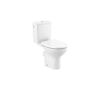 Inodoro de Tanque Bajo con Tecnología Rimless y Salida Horizontal Victoria Blanco Roca - Inferior / Asiento y tapa lacados de caída amortiguada