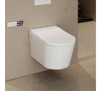 Inodoro inteligente con ducha, con función de sensor automático, inodoro eléctrico inteligente con función de antical, dimensiones: 58,6 x 27,5 x 41,6 cm