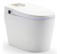 Inodoro Inteligente Estilo Japonés | 680x390x490 mm | WC con Bidet Integrado, Asiento Calefactable, Agua Caliente y Secado, Sensor, Control Remoto y Tapa Automática (Blanco | 2C)