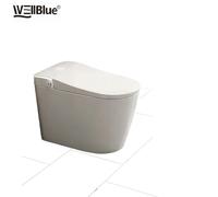 Inodoro Inteligente Totalmente Automático, Sin Límite de Presión de Agua, Tapa de Apertura/Cierre Automático, Asiento con Calefacción, Control Remoto, Inodoro con Bidé Eléctrico BLANCO