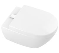 Inodoro lavable Subway 2.0 de Villeroy & Boch, Ovale, salida horizontal, DirectFlush/ViFresh, 370x560x365mm, 5614A1T2, Color: Blanco Alpine AntiBac Ceramic Plus