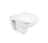 Inodoro salida horizontal para instalación suspendida de 35,5 cm fabricado en porcelana de color blanco Debba Roca - Asiento con tapa con amortiguador