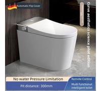 Inodoro slim con asiento calefactado y función de bidé, fabricado en cerámica con depósito de agua integrado y luz nocturna