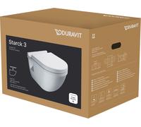 Duravit Starck 3 taza de inodoro con asiento de cierre suave suspendido blanco 42000900A1