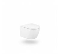 Inodoro Suspendido Roca Meridian Rimless Vortex SoftClose - Blanco brillo