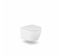Inodoro Suspendido Roca Meridian Rimless Vortex SoftClose - Blanco Mate