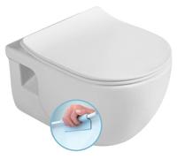 Inodoro suspendido Sapho BRILLA, sin reborde, 36,5 x 53 cm, blanco