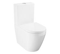 Inodoro Tanque Bajo GROHE Euro Ceramic con Cisterna, Blanco, 102513SH00 | Inodoro de tanque bajo Rimless sin brida con cisterna, descarga Triple Vortex, esmalte HyperClean y asiento amortiguado.