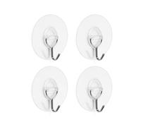 INOFIX - Colgador adhesivo reutilizable transparente hasta 3 kg - 4 uds.