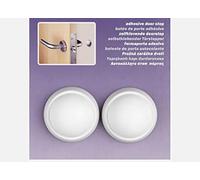 Inofix M283269 - Tope puerta adhesivo de pared 2450 blanco 2 unidades