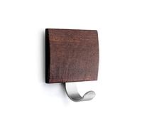 INOFIX - Percha Adh. Inox Madera Wengue Inofix 51X45X24Mm
