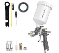 InoKraft Kit básico de Pistola pulverizadora de Aire D1 LVLP, fácil de Usar, Pistola de Pintura para Pintura de automóviles y casa, Boquilla de 1,3 mm, con Accesorios de pulverización de Pintura