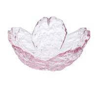 INOOMP 2 Platos Pequeños de Vidrio Diseño de Flores de Cerezo, Transparentes y Modernos, Ideales para Salsa y Condimentos en Restaurantes o Tiendas de Comida